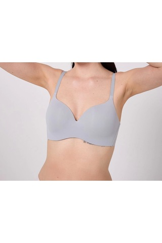 Freshness Msf02 Geniş Sırt Kuşaklı Lazer Kesim Sütyen Gri