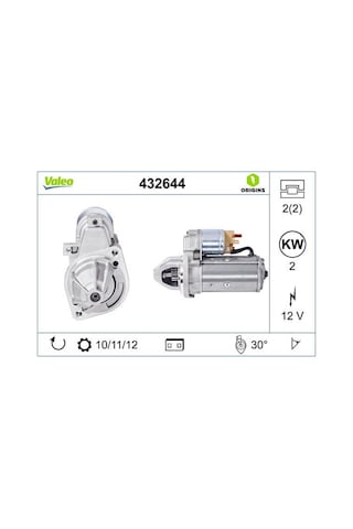 Valeo 12v Marş Motoru 11 Diş 2 Kw Mercedes