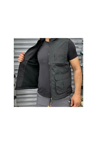 Outdoor Yelek Kalıp Dardır Bir Beden Büyük Alınız Siyah