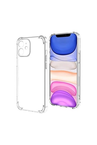 Apple iPhone 11 İle Uyumlu İle Uyumlu Kapak Kamera Korumalı Şeffaf Airbag Antishock Silikon Kılıf Şeffaf