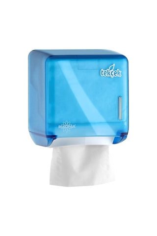Rulopak Mini Tekçek Tuvalet Kağıdı Dispenseri Transparan Mavi