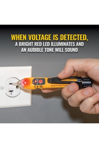 Klein Tools Ncvt1xt Voltaj Test Cihazı, Temassız Voltaj Detektörü Kalemi, 50v İla 1000v Ac
