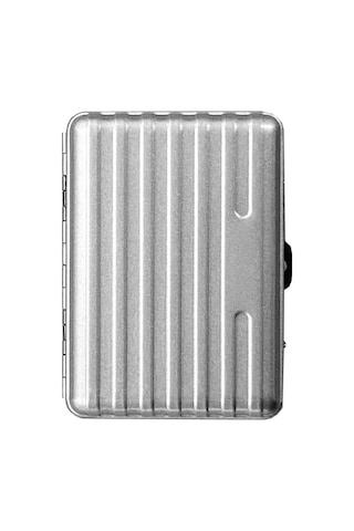 Cool Bavul Desen Metal Kısa Sgara Tabakası 12li Satin Krom