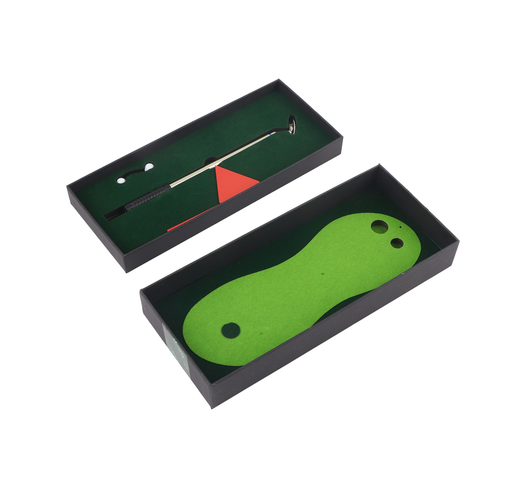 Vkemall Masaüstü Golf Antreman Seti - Mini Çim Alanı, Putter Kalem, Toplar Ve Bayrak İle Ofis/ev Eğlencesi Hediyelik