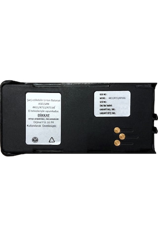 Aselsan 4411/4415 3000 Mah Li-Ion Telsiz Bataryası