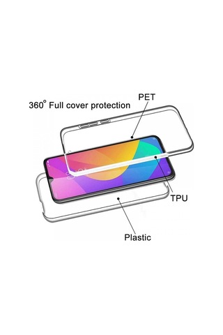 Smcase Xiaomi Redmi Note 8 Kılıf Ön Arka 360 Silikon