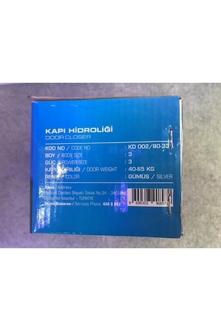 Kale Arco Kapı Hidroliği 3 Numara 40-65 Kg Kd002/50-330