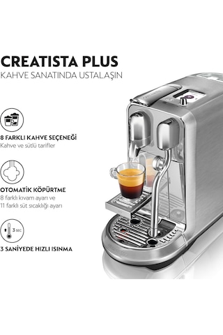Nespresso J520 Creatista Plus Kapsül Kahve Makinesi (Teşhir)