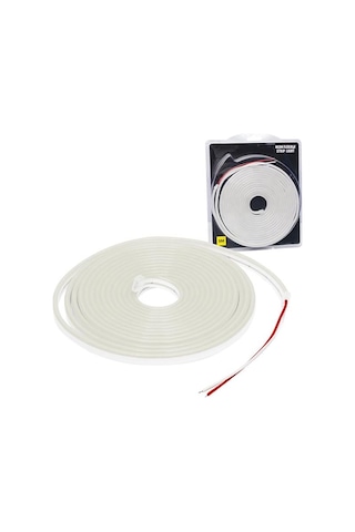 Powermaster Pm-19652 Silikon Kaplamalı 12 Volt 5 Metre Beyaz Neon Led Şerit Aydınlatma Diğer