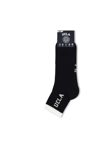 Ucla Julıo 3'lü Siyah Uzun Jakarlı Pamuk Standard Fit Unisex Çorap