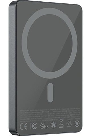 Recci Rp35 Pd 20w Led Göstergeli Hızlı Şarj Özellikli Wireless Powerbank 15w 10000mah Gri