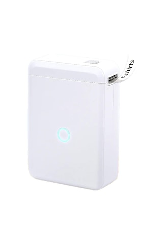 Powermaster Pm-20343 Kablosuz Taşınabilir Bluetooth Lu Etiket Makinesi Yapışkanlı 15mm Genişlik Kablosuz Yazıcı