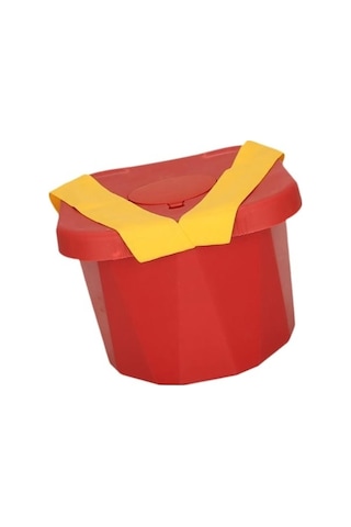 Flybuy Yastık Wn Tabure Suntek Sandalye, Canlı Kırmızı Kalça Giyilebilir Çok Bosphorusboutique Bahçe Açık Mf Çok Renkli