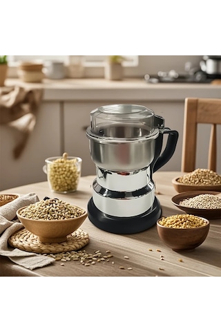 Motion003 220v Avrupa Standartlı Elektrikli Öğütücü Simli Ev Tipi Çok Amaçlı Tahıl Değirmeni Ultra İnce Kahve Çekirdeği Öğütücü Baharat Ve Kuruyemişler İçin Küçük Kırıcı Simli