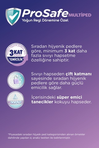 Prosafe Multiped Extra Gece 10'lu X2