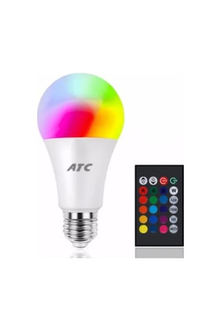 Atc Uzaktan Kumandalı 6500 K+rgb 9 W Beyaz Işık