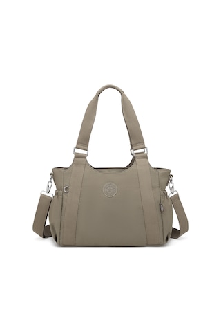 Smart Bags Günlük Orta Boy Su Geçirmez Krınkıl Kumaş Kadın Omuz Çantası Açık Kahve Kahverengi