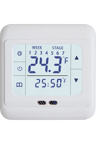 Hombey Elektrikli Isıtma Termostati, Dokunmatik Lcd Ekranlı, 16a, 3600w, 1 C Hassasiyet, 7 Gün Programlanabilir, Odalar İçin Sıcaklık Kontrolü