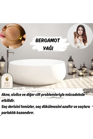 Bergamot Uçucu Yağı 5 Ml Rahatlatıcı & Ferahlatıcı Aromaterapi Yağı 5 ML
