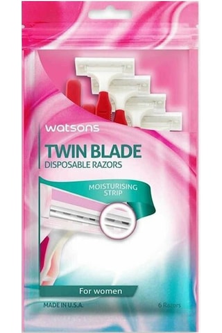 Watsons Ladies Twin Blade Disposable Razor 6'lı
