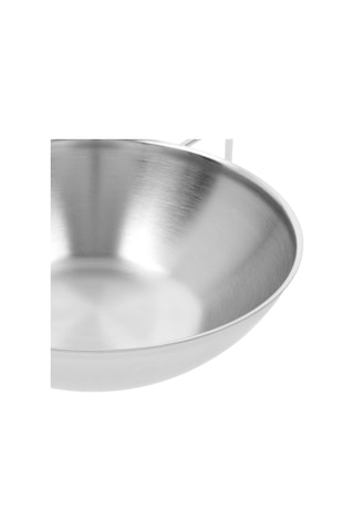 5 Katmanlı 30 Cm Wok Tava, I Ndüksiyon Uyumlu, Silvinox Yüzey Çok Renkli