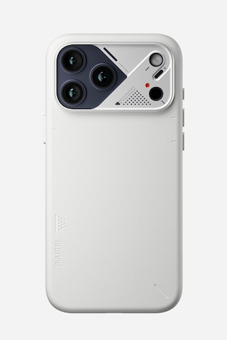 Apple Uyumlu iPhone 17 Pro Max Magsafe Özellikli A17 Vegan Deri Kılıf Beyaz