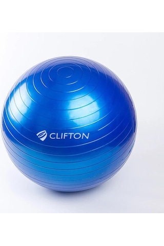 Clifton 65 CM Mavi Dura-Strong Deluxe Pilates Topu + Pompa