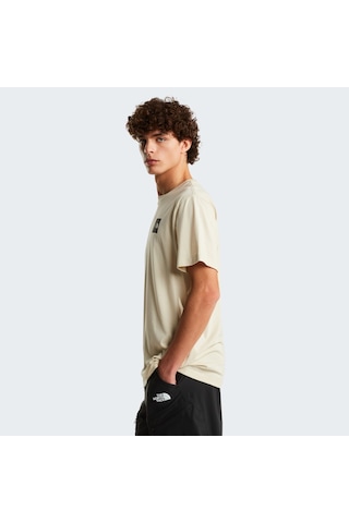 The North Face M Evolution Box Half Dome Regular Short Erkek T-shirt-32580 Krem