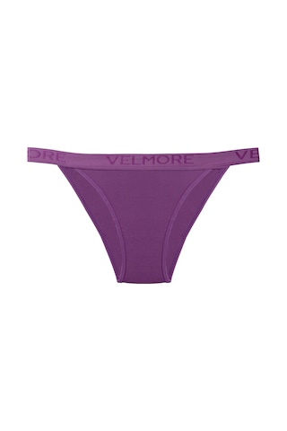 Velmore Kadın 12' Lipamuklu Normal Bel Slip Külot Mor