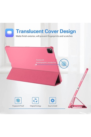Apple Uyumlu iPad Pro 4. Nesil M2 2022 11 Inç Tablet Flip Smart Standlı Akıllı Kılıf Smart Cover Kılıf