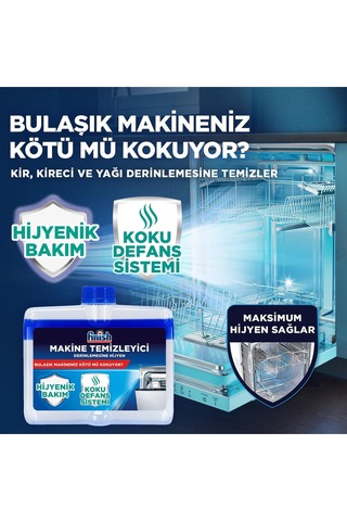 Finish Bulaşık Makine Temizleyici Sıvı Limon 4x250 Ml