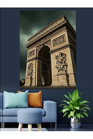 Ahşap Tablo Paris Zafer Takı Manzara