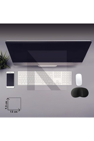 Mp03 - Memory Mouse Bilek Destek Pedi / Yumuşak, Ergonomik, Fare Önü El Bileği Dinlendirme Pedi