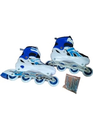 Cansport Can Sport Mavi Işıklı Ayarlanabilir Alıştırma Pateni Ve Mavi