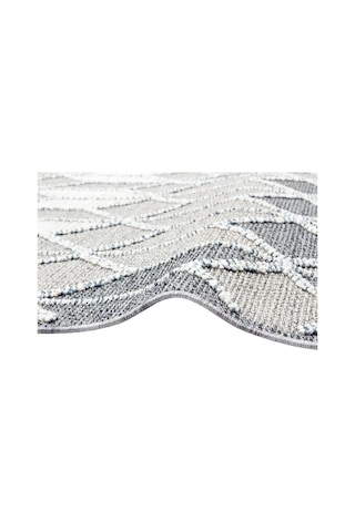 Soho Sh 03 Grey Hav Vermeyen Özel Ipler Ile Üretilen Etnik Örgü Desenlere Sahip Makine Halısı