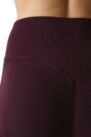 Penti Bordo Seamless Dikişsiz Yüksek Bel Push Up Kısa Tayt