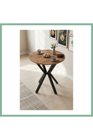 Bşkvirgo Yuvarlak Masa Atlantik Kahverengi 70 Cm Bsk2026
