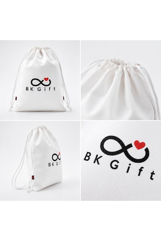 Bk Gift Logonuza Özel 5 Adet Su Geçirmez Büzgülü Spor Sırt Çantası 36x44 Cm Baskılı Set Bej