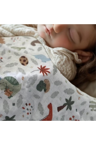 Çok Amaçlı Müslin Bebek Örtüsü & Battaniyesi 60x95 Cm %100 Pamuk