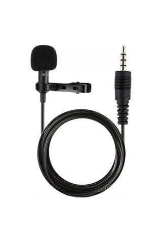 Storeşahin 3.5mm Jak 1.5 Metre Double Mikrofon - Siyah Shn0720