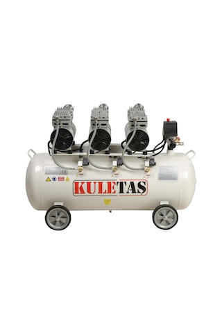 Kuletaş 3 Hp 8 Bar Süper Sessiz + Yağsız Kompresör 100 L