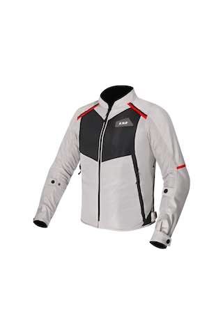 Ls2 Breeze Yazlık Kadın Mont Gri-siyah-kırmızı