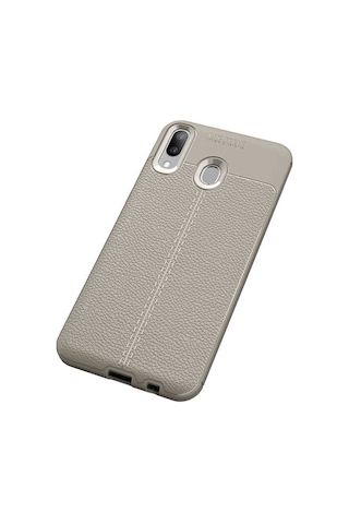 Galaxy M20 Kılıf Zore Niss Silikon Kapak Gri