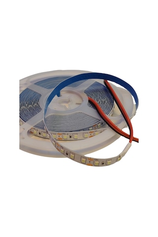 12 Volt 8 Mm 2835 Smd Turkuaz İç Mekan 120 Ledli 5 Metre Şerit Led