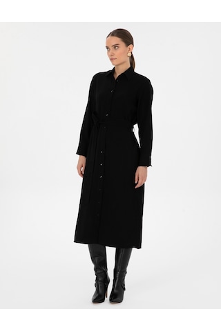 Pierre Cardin Kadın Siyah Elbise Dokuma 50318230-vr046 Siyah