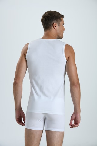 Erkek 126 Sıfır Kol Sıfır Yaka Pamuklu Fanila Atlet BEYAZ