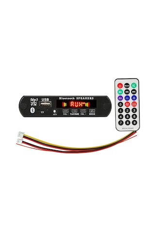 Bluetooth Uyumlu Mp3 Hoparlör Araba Monte Renkli Ekran Ses Çalar Ev Araba