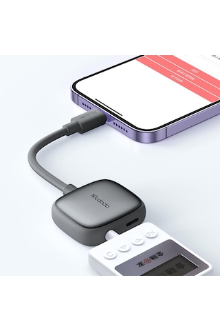 Mcdodo Ca-2740 Lightning To Lightning Dijital Audio Adaptör - Gri