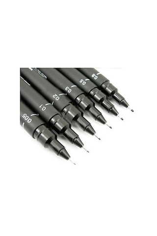 Uni Pin Teknik Çizim Kalemi 6'lı Set
