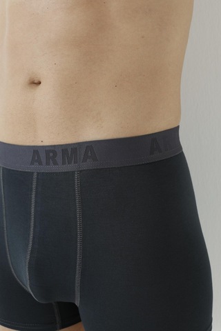 Arma Yıldız Erkek Füme Bambu Boxer 3'lü Paket-füme Füme